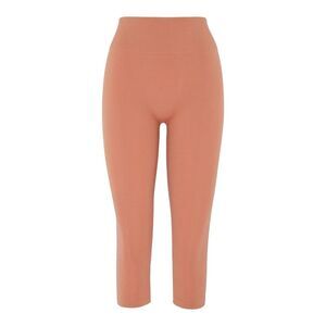 HIIT Womens/Ladies Ribbed Leggings / Orange